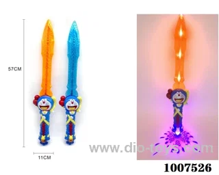 Glowing sword  with  light & music 2 color mixed loading in opp bag