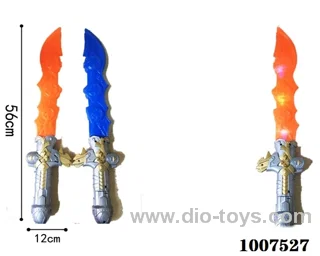 Glowing sword  with  light & music 2 color mixed loading in opp bag