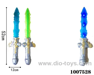 Glowing sword  with  light & music 2 color mixed loading in opp bag