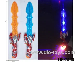 Glowing sword  with  light & music 2 color mixed loading in opp bag