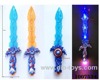Glowing sword  with  light & music 2 color mixed loading in opp bag