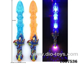 Glowing sword  with  light & music 2 color mixed loading in opp bag