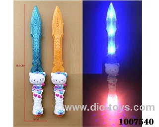 Glowing sword  with  light & music 2 color mixed loading in opp bag