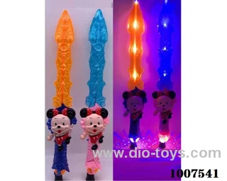 Glowing sword  with  light & music 2 color mixed loading in opp bag