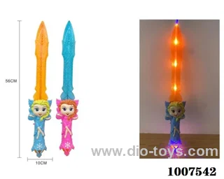 Glowing sword  with  light & music 2 color mixed loading in opp bag