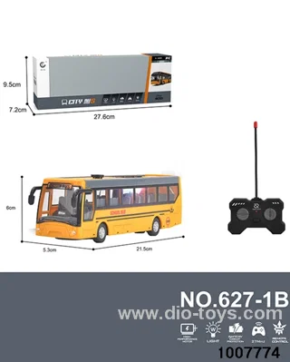 1:32 27MHz 4CH RC BUS WITH LIGHT(INCLUDING ELECTRICITY) IN WINDOW BOX