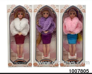 3 MIXED PACKAGES 11.5 INCH SOLID DOLL WITH 9 JOINTS IN WINDOW BOX