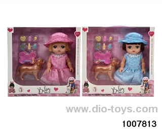 2 COLORS MIXED PACKAGES 10 INCH EMPTY DOLL WITH 4 SOUNDS IN WINDOW2 BOX