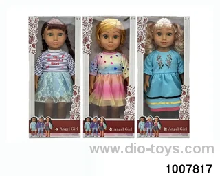 3 MIXED PACKAGES 18 INCH EMPTY DOLL WITH 4 SOUNDS IN WINDOW BOX