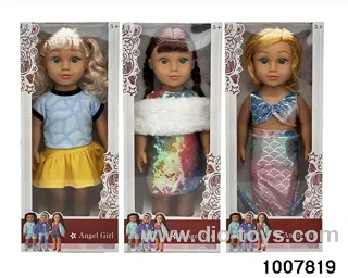 3 MIXED PACKAGES 18 INCH EMPTY DOLL WITH 4 SOUNDS IN WINDOW BOX