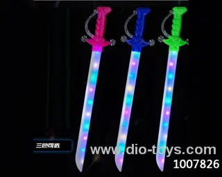 Glowing knife  with  light & music in opp bag