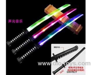 Glowing knife  with  light & music in opp bag