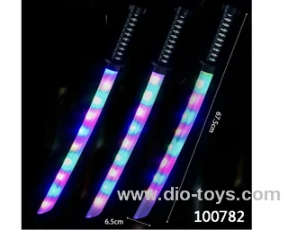 Glowing knife  with  light & music in opp bag