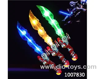Glowing knife  with  light & music in opp bag
