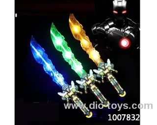 Glowing knife  with  light & music in opp bag