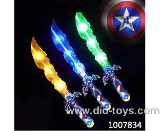Glowing knife  with  light & music in opp bag