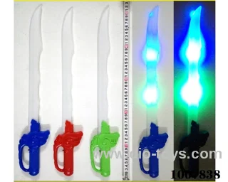 52cm Glowing knife  with  light & music 3  color mixed loading in opp bag