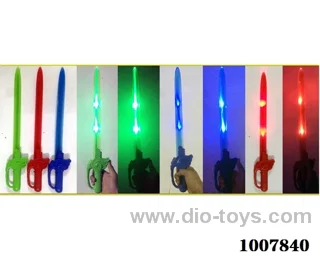52cm Glowing sword  with  light & music 3 color mixed loading in opp bag
