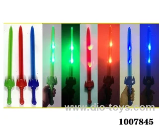 56cm Glowing sword  with  light & music 3 color mixed loading in opp bag
