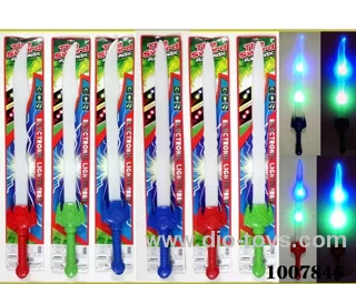 56cm Glowing knife  with  light & music 2 sets mixed loading in Tied On Card