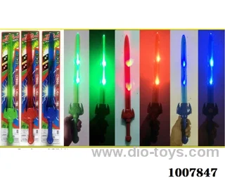 56cm Glowing knife  with  light & music 2 sets mixed loading in Tied On Card