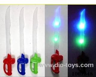 52cm Glowing knife  with  light & music 3  color mixed loadingg in opp bag