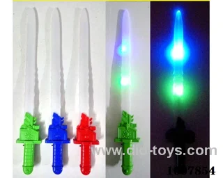 56cm Glowing sword  with  light & music 3 color mixed loading in opp bag