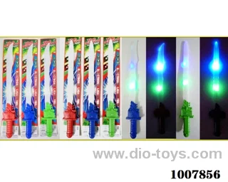 56cm Glowing knife  with  light & music 2 sets mixed loading in Tied On Card
