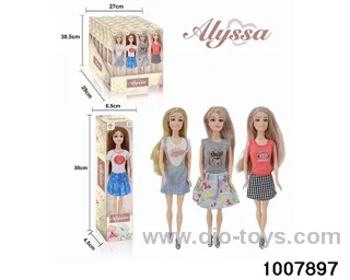 11.5-inch solid hand Barbie body\/one PDQ pack of 24 in display box