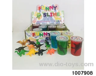 Crystal Mud Slime Dinosaur Transparent Mud (12 PCs/box) in display box