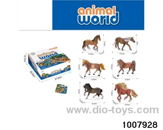 12 horses, 6 mixed [exquisite in display box