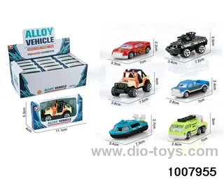 (GCC)6 sliding simulation alloy cars (24PCS) in display box