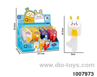 Cartoon rabbit hand pressure in display box