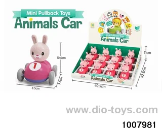 Rabbit shaking head return car 12PCS in display box