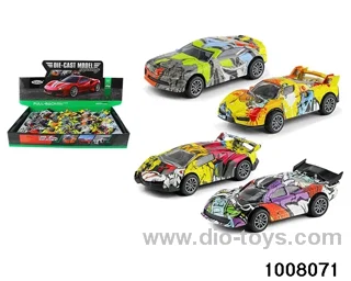 1:36 four alloy watermark car back force in display box