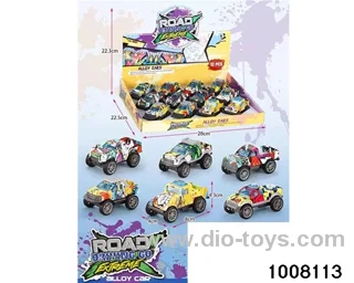 Graffiti Pickup Off-road Return Car 6 Mixed (single price) in display box
