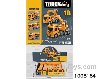 Inertia engineering vehicle (gray wheel) 10 pieces╲display box