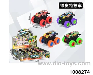 Double inertia off-road big wheel iron alloy special vehicle in display box