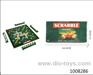 Scrabble game in color box
