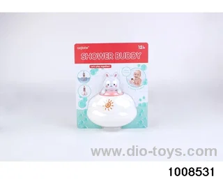 Rain clouds floating in the bathroom in Blister card