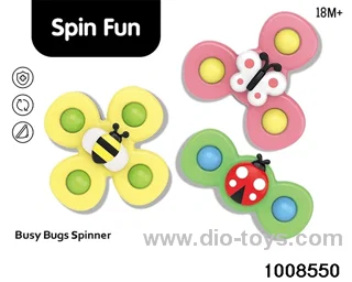 busy bugs spinning in color box