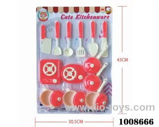 kitchen set in  Blister card