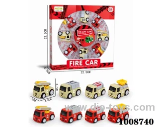 8pcs Inertia car in Window box