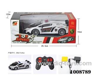 1:20 4ch police rc car  with light &include in Window box