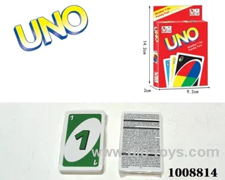 Playing card in color box