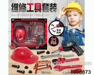 tool with eletric hand drill in window box