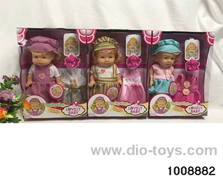 10 inch enamel expression doll with IC in window box