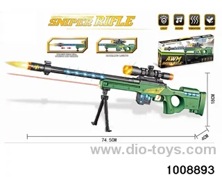 AWM electric acoustooptic sniper gun (with infrared ray) in color box