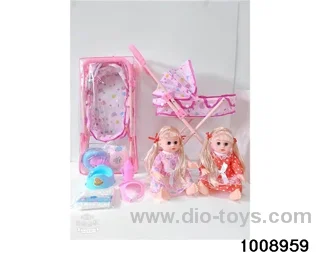 14-inch doll with English IC in PVC packsack