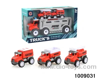 Inertia fire fighting vehicle 3 return vehicles in window box